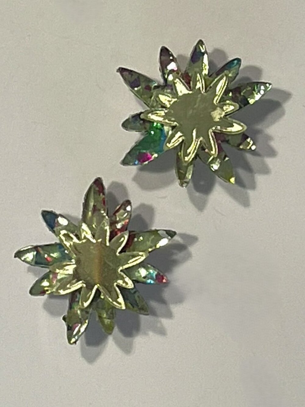 Rave Metallic Multi-Layer Starburst Statement Studs